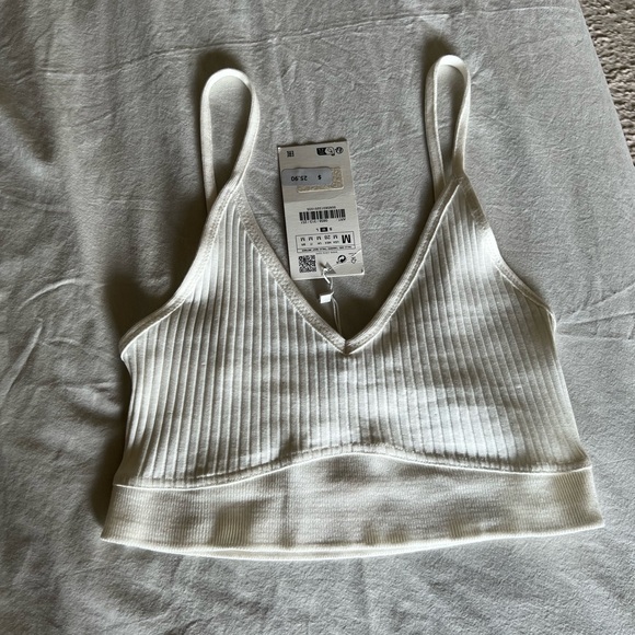 Zara Rib Crop Top - Picture 2 of 5
